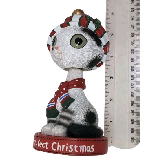 Twisted Whiskers Cat A Purr-fect Christmas Bobble Head American Greetings Decor - Picture 8 of 9